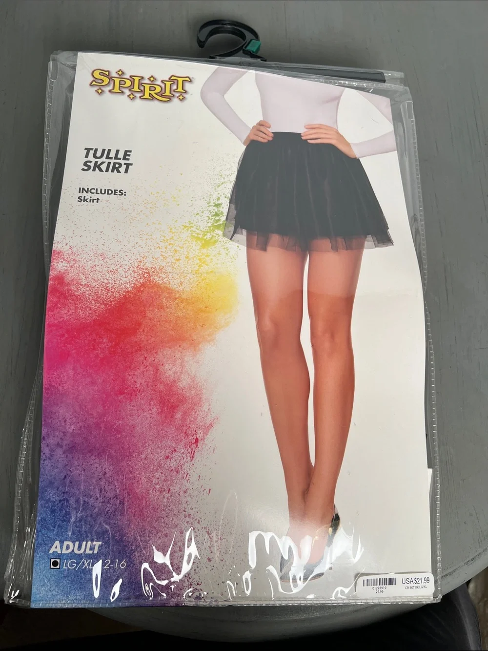 Spirit Black Tulle Skirt - Short Layered Circle Skirt Halloween Costume